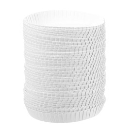 PRETYZOOM 100Pcs Disposable Paper Cup Lids - Hot Cup Covers for Home and Hotel Use Ideal for Beverages