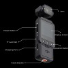 Wearable 1080p Sports Action Camera With Stabilizer Negro