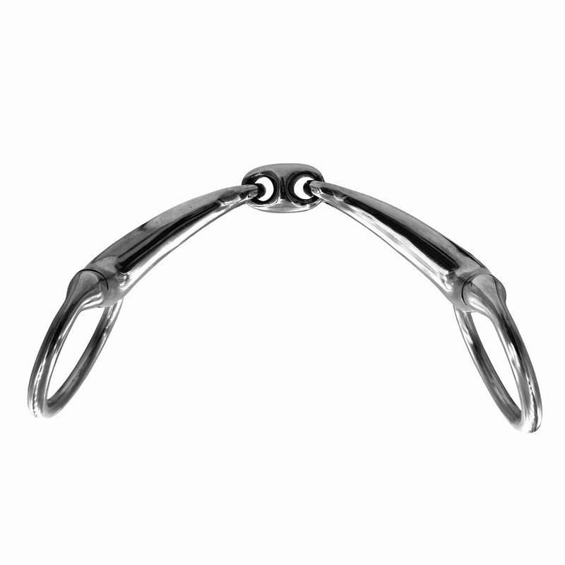 Equine Smile ES0164 JW Olive Head Bit Double Broken Stainless