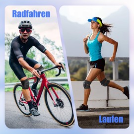 Faletony Knee Pads, 1 Pair Knee Pads with Thick Sponge, Non-Slip Knee Pads, Elastic, Breathable, Knee Pads, Work for Cleaning, Flooring, Volleyball, Dancing, Gardening