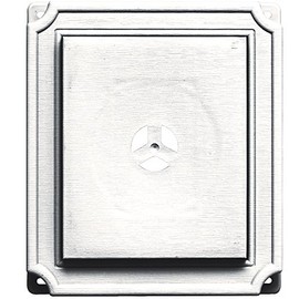 Builders Edge 130110001117 Scalloped Mounting Block 117, Bright White
