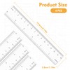 6 Pack Clear Ruler,15cm/6-inch Clear Plastic Ruler, Shatterproof Rulers,Thick Plastic