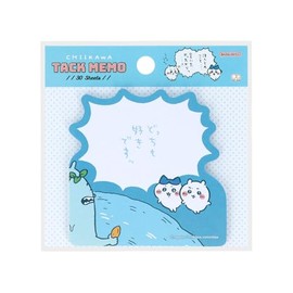 Sunstar Stationery S2848040 Chiikawa Goods, Sticky Notes, Illustration, I Love Both