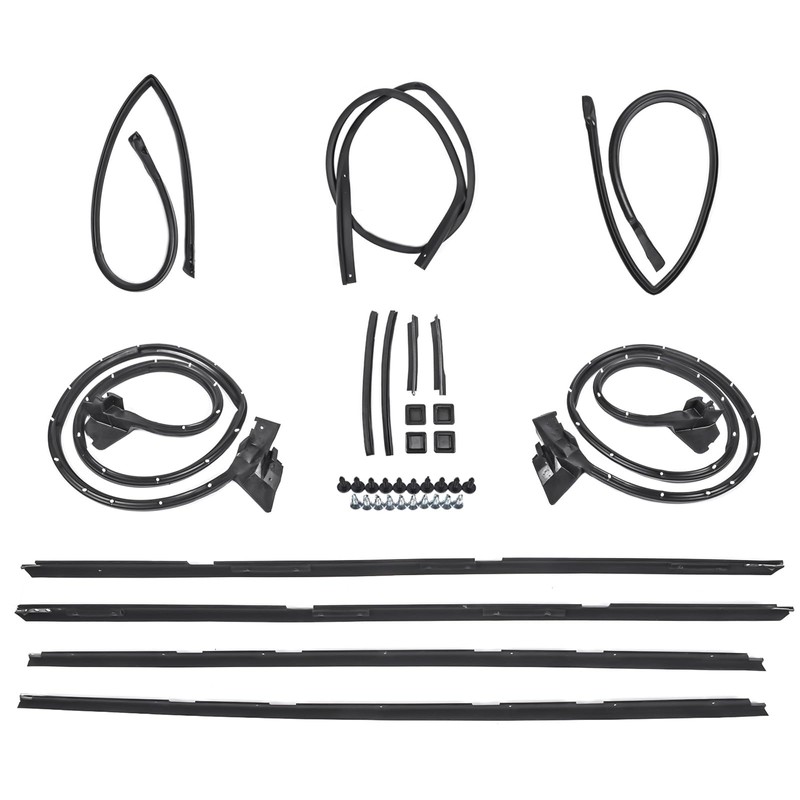NEWZQ Set of 17 Door Tailgate Weatherstripping Seal Kit Replacement