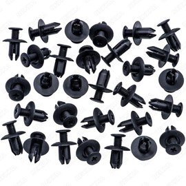 Rexka 30pcs Splash Shield Fender Liner Retainer Clips Rivet for Mazda 3, 6, 2, CX-5, CX-9, Speed6, Miata RX-8, Ford Fusion, Escape, Focus
