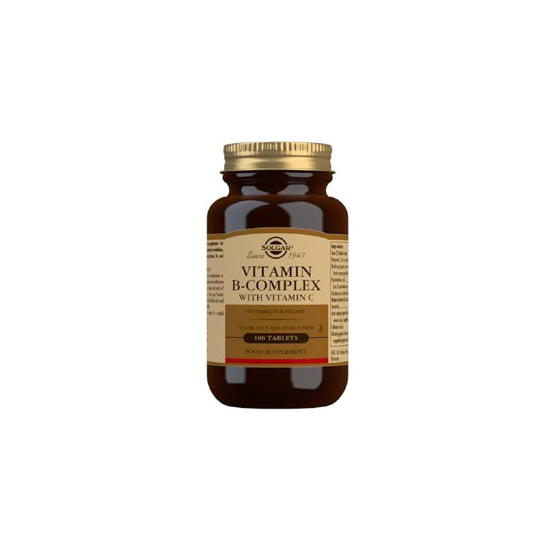 Solgar Vitamin B-Complex with Vitamin C Tablets - Pack of