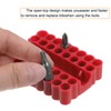 sourcing map 4pcs Plastic Hex Shank Screwdriver Bit Holder Organizer