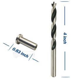 60-Pcs Stainless Steel Protector Sleeves Include a Drill Bit for Cable Railing Kit Which with Wood Posts (1/8-Inch)