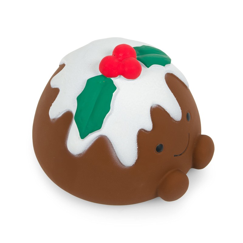Petface Chrissie Christmas Pudding Latex Dog Toy Puppy Toy