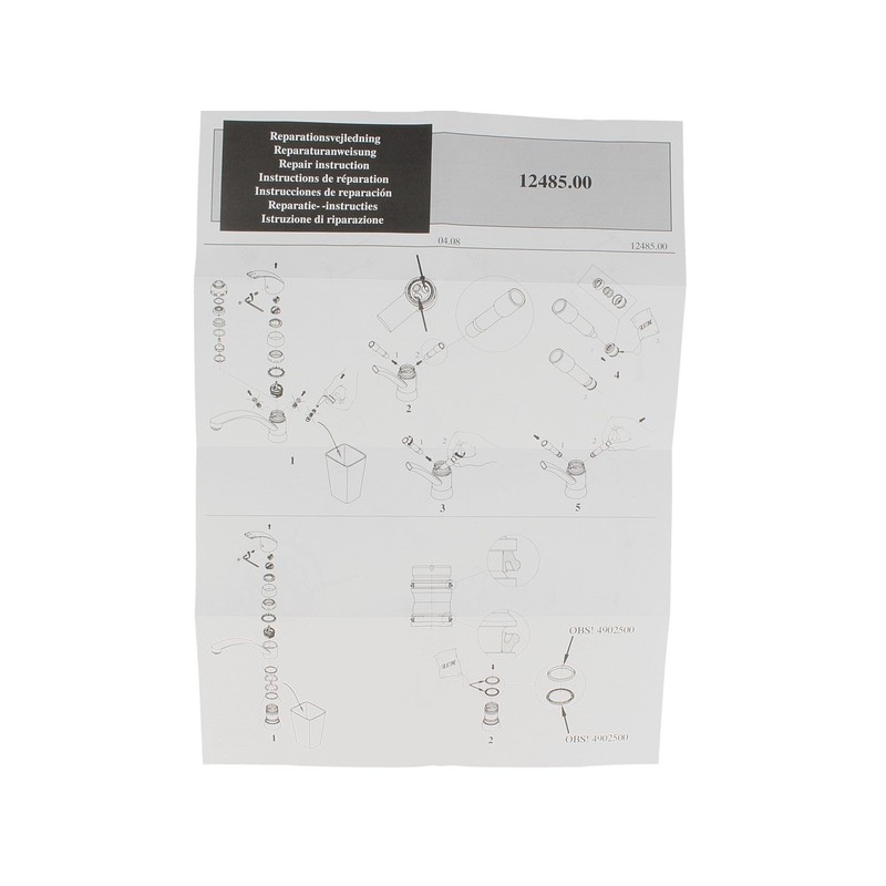 Damixa Repair kit for ball cartridges, 10 x metal valve