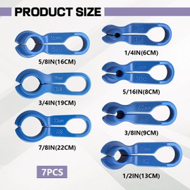 VBGURR 7PCS Fuel Line Connectors,Fuel Line Removal Tool,Vehicles AC Conditioning Pipe Removal Tool,Transmission Oil Cooler Line Quick Disconnect Compatible with Ford, Chrysler Mazda