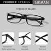 SIGVAN 5 Pack Reading Glasses Blue Light Blocking Readers for