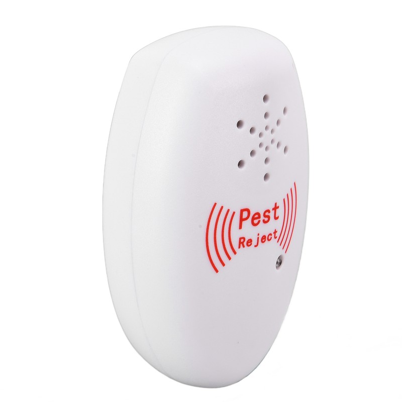 Multifunction Ultrasonic Electronic Mosquito Repellent Pest Repeller USB Rechargeable White