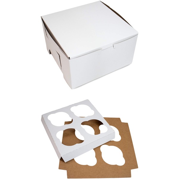 Made in USA 7" X 7" X 4" Recycled White