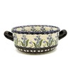 Bunzlauer Soup Bowl 15 cm with Handles Campanula Blue