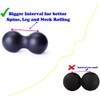 Double Lacrosse Ball, Peanut Shape Self Massage Roller for Myofascial