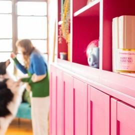 Companion Candles Pet Safe Wood Wick Candle - “I Love You, I Love You!” Sandalwood & Amber, Coconut Soy Wax Scented, Over 50 Hr Burn Time, Non-Toxic, Women-Owned, Made in USA (11.8 oz.)