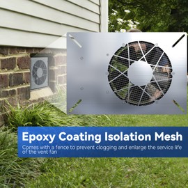 Abestorm 540CFM Crawlspace Ventilation Fans IP-55 Grade Basements Vent Fan 8.7 inches Ventilator Fan with Freeze Protection Thermostat Dehumidistat for Crawl Space Basement Attic Garage, Exhaust