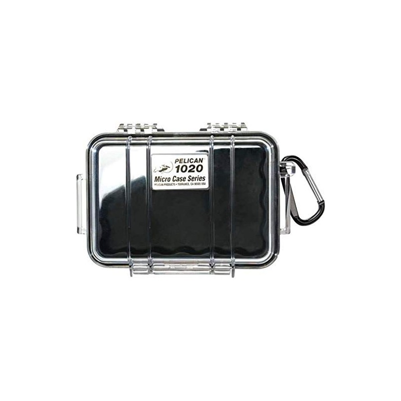 Pelican PELICAN 1020 N Small Waterproof Hard Case (Black/Clear) 1020-025-100
