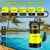 Submersible Water Pump 1HP 5300GPH High Flow Clean/Dirty Water Transfer