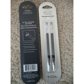 TUL 4 TUL GL SERIES Gel Pen Refills Medium Point 0.7MM  BLACK Ink 3507007 2 x 2 pack