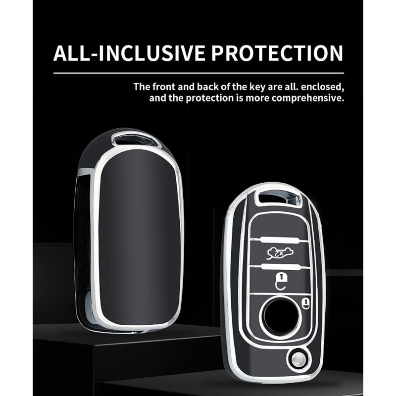KUNIO Key Case Suitable for Fiat Tipo Toro Nuovo Freedom