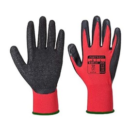 Portwest Flex Grip Latex Glove, Color: Red/Black, Size: 2XL Reg