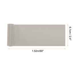 Rebower Iron on Patches,Fabric Repair Nylon Repair Patch for Clothing Repair,Jacket,Bag,Sun Shades,Sofas,Tents,Lounge Chairs,2.4x60 Inch,Slight Grey