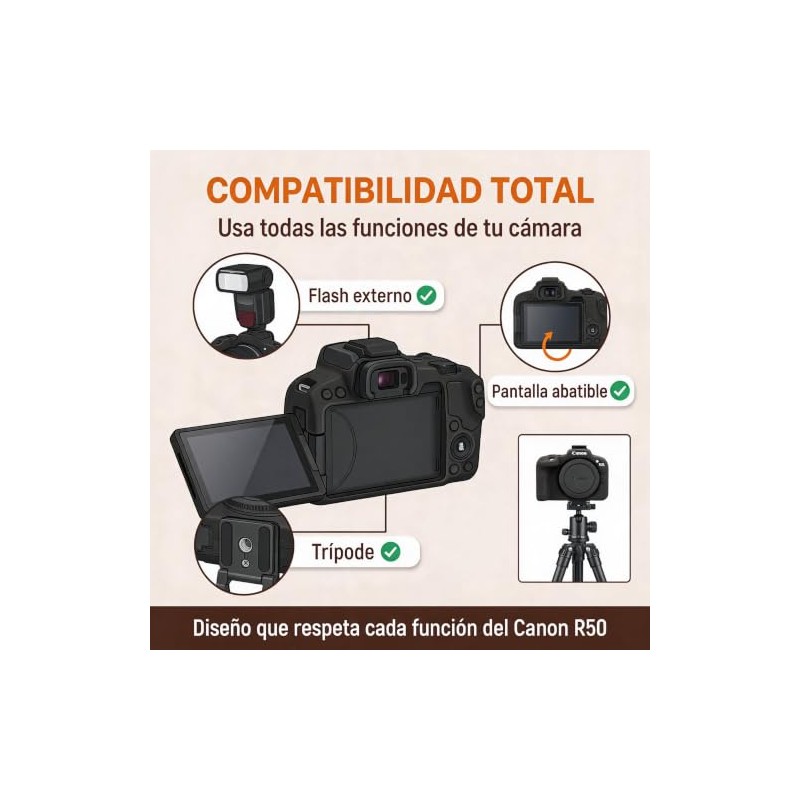 Funda de Silicona para Cámara Canon EOS R50 | Protector