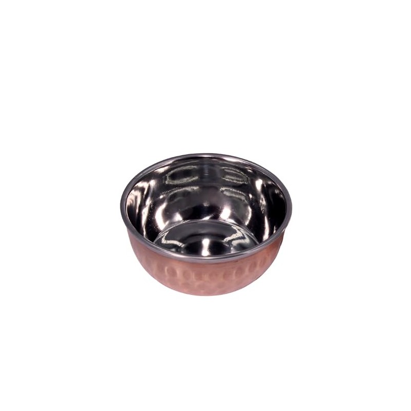 THE Unltd India Copper and Stainless Steel Tableware Serving Bowl,