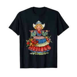 Vintage traditional Dutch national costume design T-Shirt