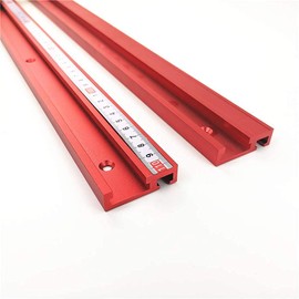Namvo 2pcs 300mm 45T Rail Rails Aluminum Woodworking for Workbench Milling Table Mitre Track Stop Standard Woodworking Tools