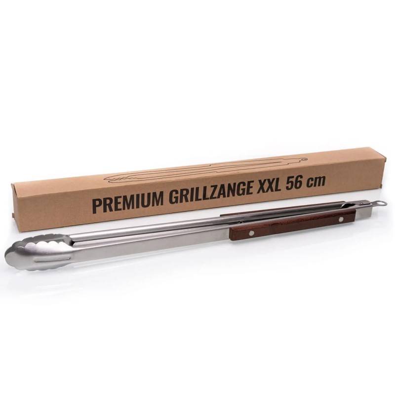 Pott & Flamme XXL 56 cm Barbecue Tongs with Carabiner