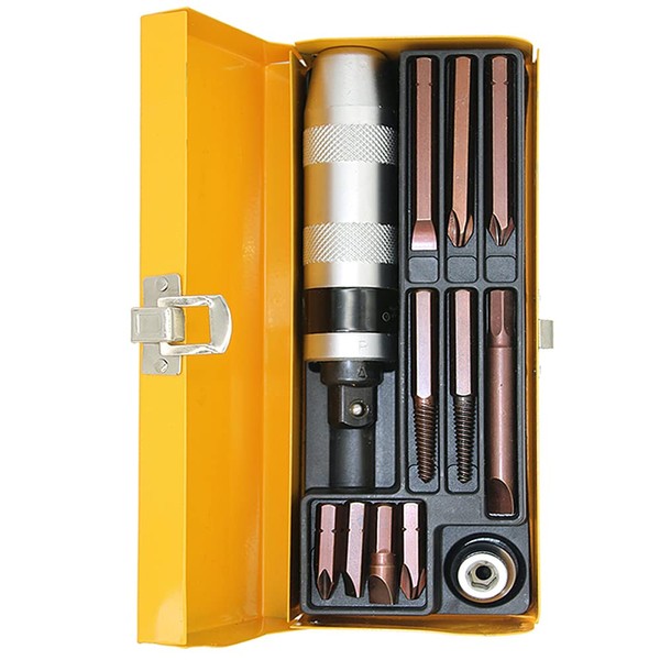 Risegun Impact Screwdriver Set, 12 Pieces Reversible Impact Driver Kit