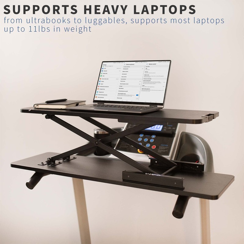VIVO Universal Treadmill Desk Riser, Height Adjustable Platform for Notebooks,