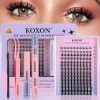 140pzs Kit De Extensiones Pestañas Raíces Curvaturad 8-18mm