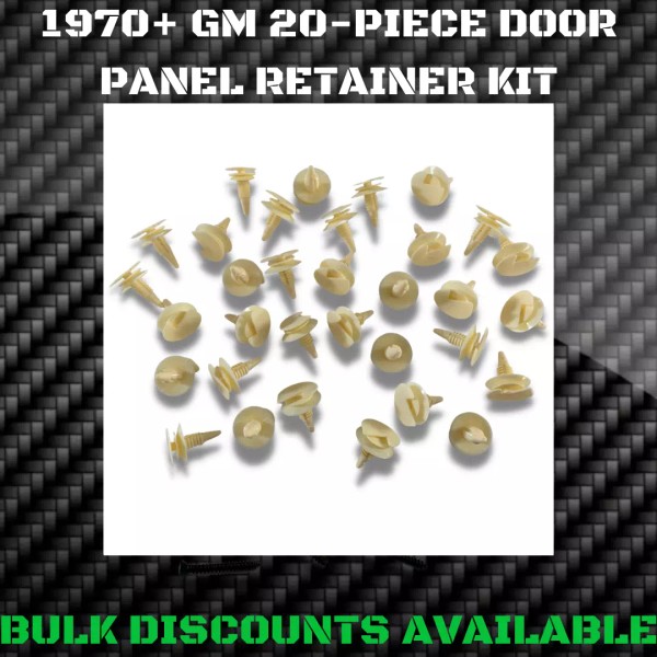 GM Replacement 1970-2013 Silverado Interior Door Panel Buttons Clips Retainers