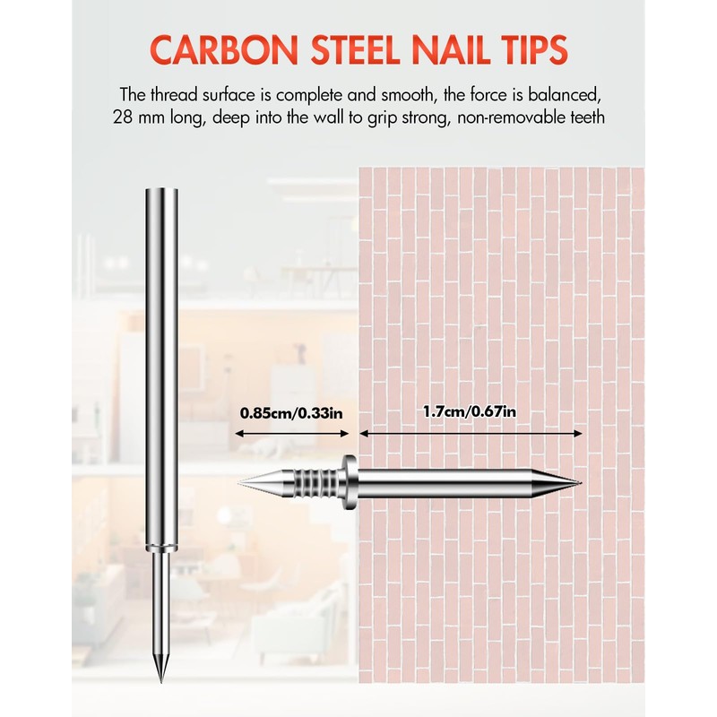 Double-Head Skirting Thread Seamless Nail, Skirting Line without Marks Nail,