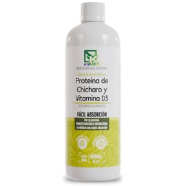 KEMED  Protena de Chcharo y Vitamina D3  Suplemento de Alta Absorcin 480ml  32 Dosis  Nano Nutrition by KEMED                                         