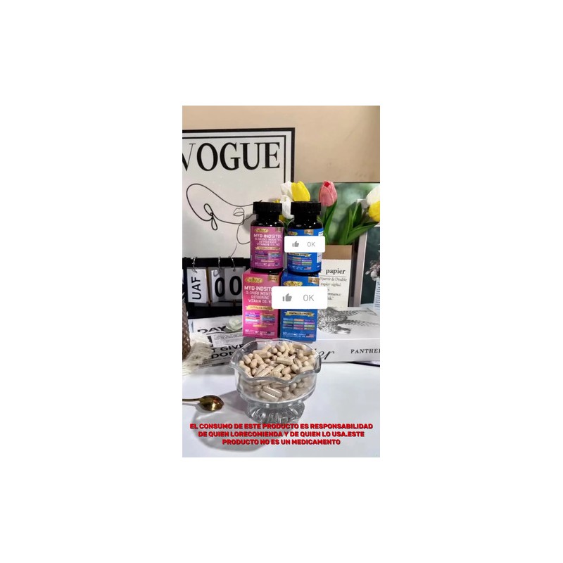 Vitamina Gwynne Cortisol Inositol Myo Cápsula Sabor Pack