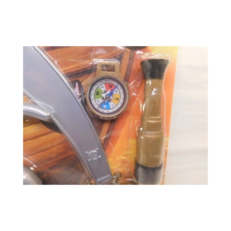 Unspecified Vintage Large Pirate Toy Set Action Knife, patch Toy