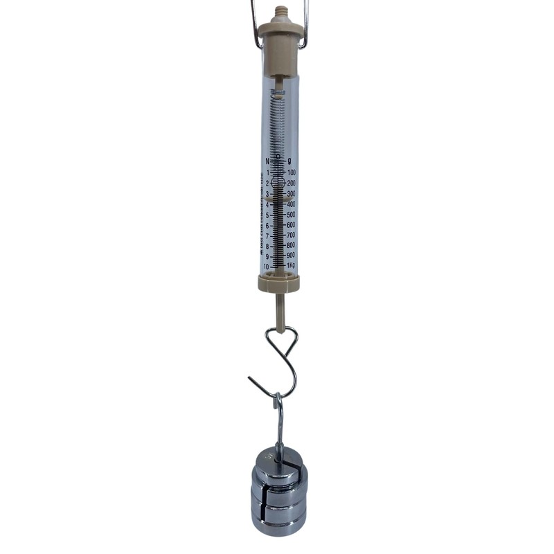 Newton Force Meter Spring Scale - Max Capacity 10N, 1