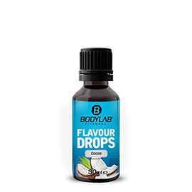Bodylab24 Flavour Drops 30 ml Coconut, Calorie Free, Sugar Free & Fat-free Aroma Drops, Flavdrops for Sweetening Food, Coffee Syrup, Flavour Drops without Artificial Colours