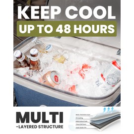 OutdoorMaster Soft Cooler Bag with Leak-Proof Design for Camping, Beach, Travel, Lunch, Drink, Ice