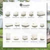 LSongSKY Outdoor Coffee Table Cover,Waterproof Rectangular Patio Small Side Table