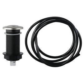 Upluckey Kitchen Garbage Disposer Extended Air Switch Stainless Steel Button Pneumatic Switch Jacuzzi Starter Accessories with Air Hose