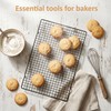5-piece stainless steel cooling rack -10" x 16" metal wire