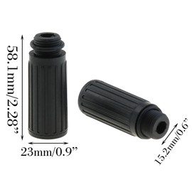 DGZZI 3PCS Black Plastic Piston Compressor Breather Nozzles 15.5mm Oil Filler Cap Replacement Part Air Pump Accessories for Fuel Injector and Respiratory Valve