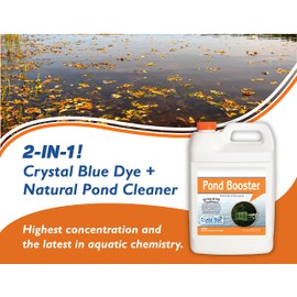 Crystal Blue Pond Booster 1 Gal. Royal Blue Pond Dye & Combo Water Treatment - 1 Each