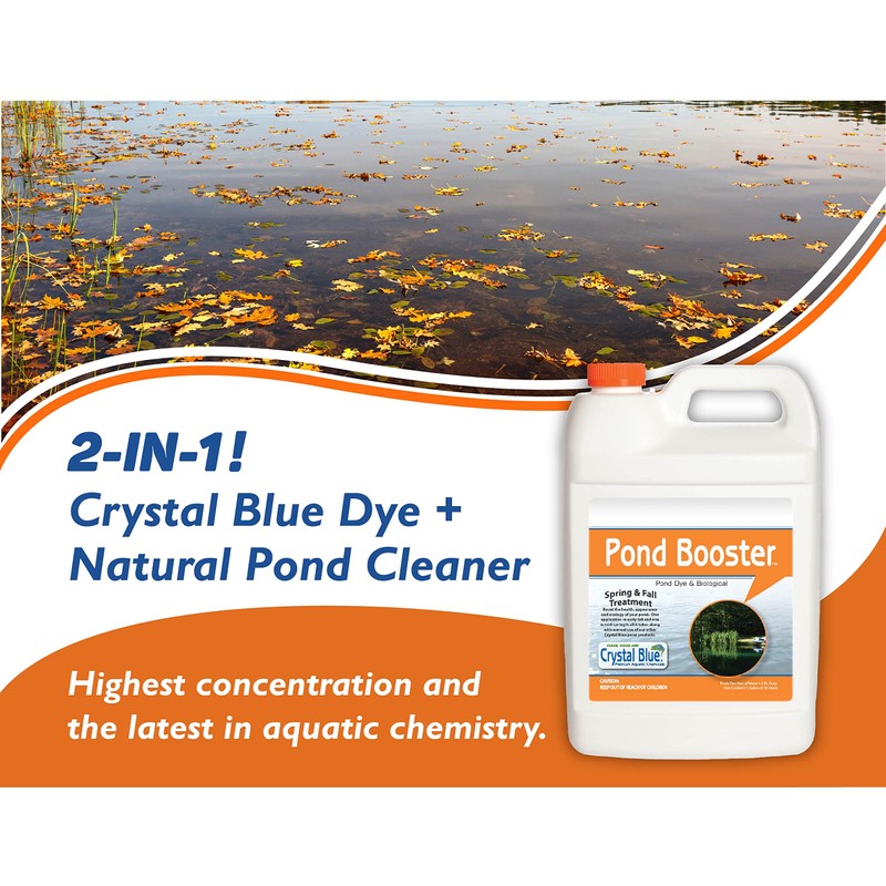 Crystal Blue Pond Booster 1 Gal. Royal Blue Pond Dye